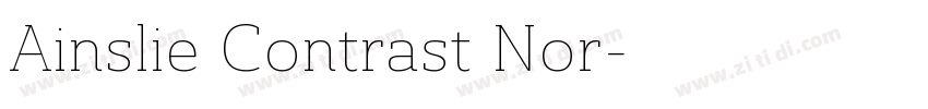 Ainslie Contrast Nor字体转换